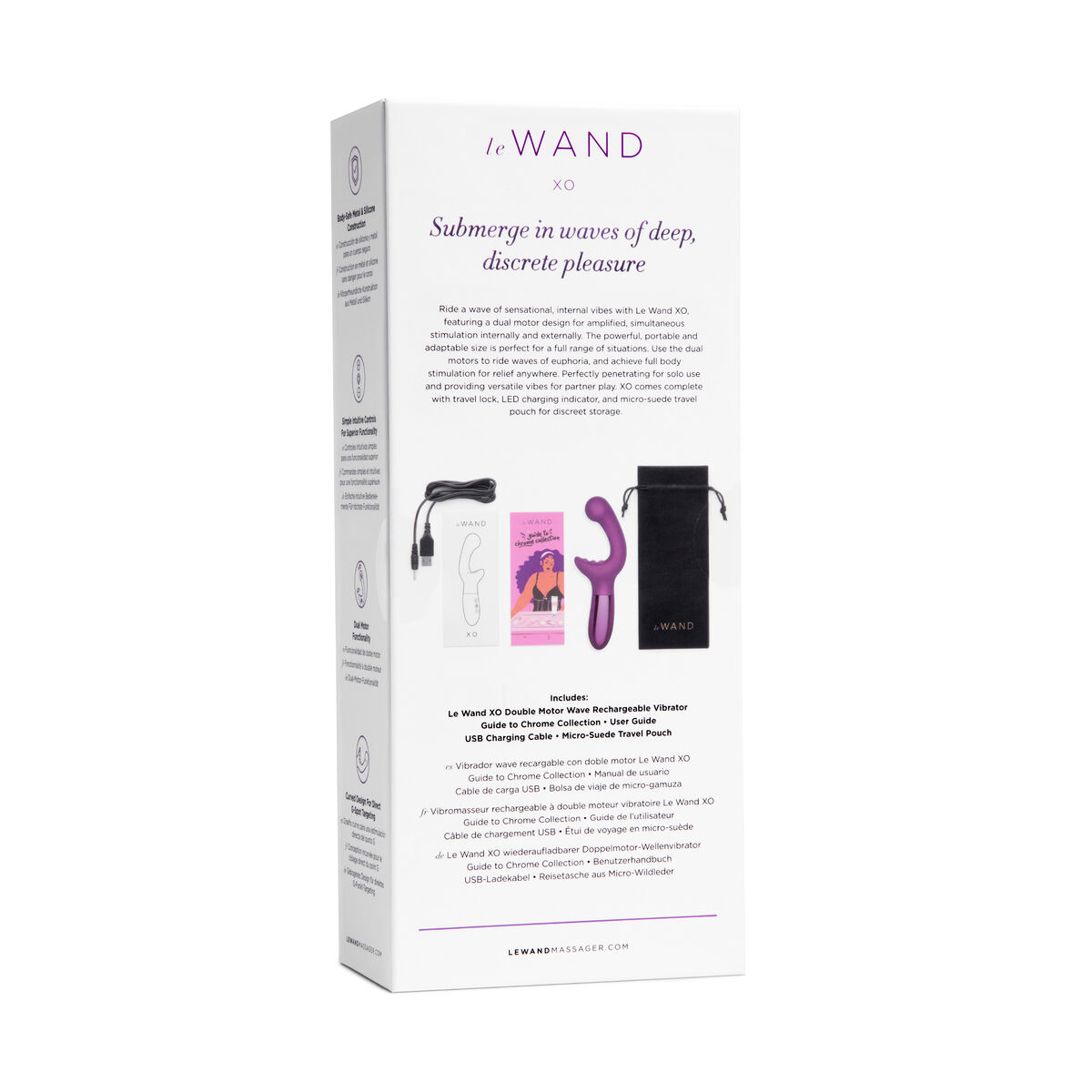 Vibratore per il Punto-G Le Wand Xo Viola